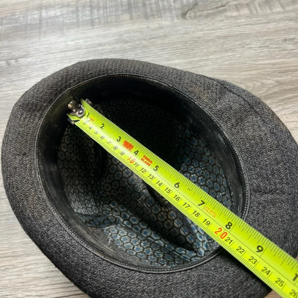 Fifth Avenue New York Fedora Mens M Charcoal Grey Wool Blend‎ Trilby Hat vtg 50s